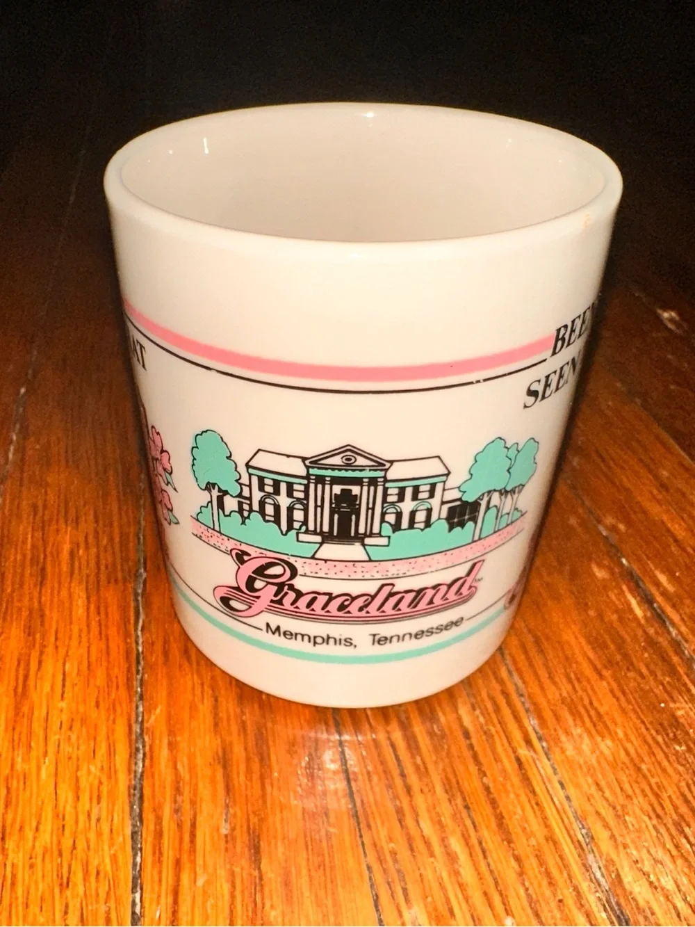 Vintage Elvis Presley Graceland Memphis Tennessee Rock N Roll Coffee Mug